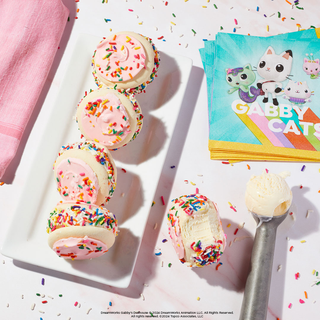 Sprinkle Party Ice Cream Sandwiches